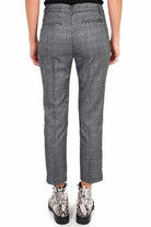 Liu Jo White pantalone a sigaretta principe di galles. grigio