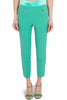 HIGH WAISTED TROUSERS WITH GREEN SATIN INSERT