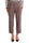 PANTALONE BAGGY FANTASIA CHECK MARRONE