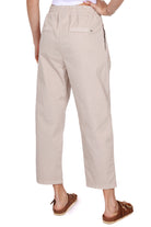 Please pantalone baggy in cotone beige