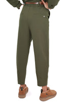 Please pantalone baggy in felpa verde