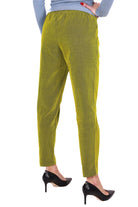 Fracomina pantalone baggy in velluto a coste verde