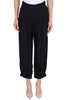 BAGGY TROUSERS IN BLACK VISCOSE FABRIC