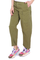 Please pantalone cargo in cotone verde