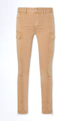 Liu Jo White pantalone cargo skinny cammello