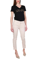 Liu Jo White pantalone chino con spacchetti beige