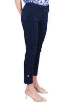 Liu Jo White pantalone chino con spacchetti blu