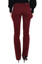 Fracomina pantalone chino flare bordeaux