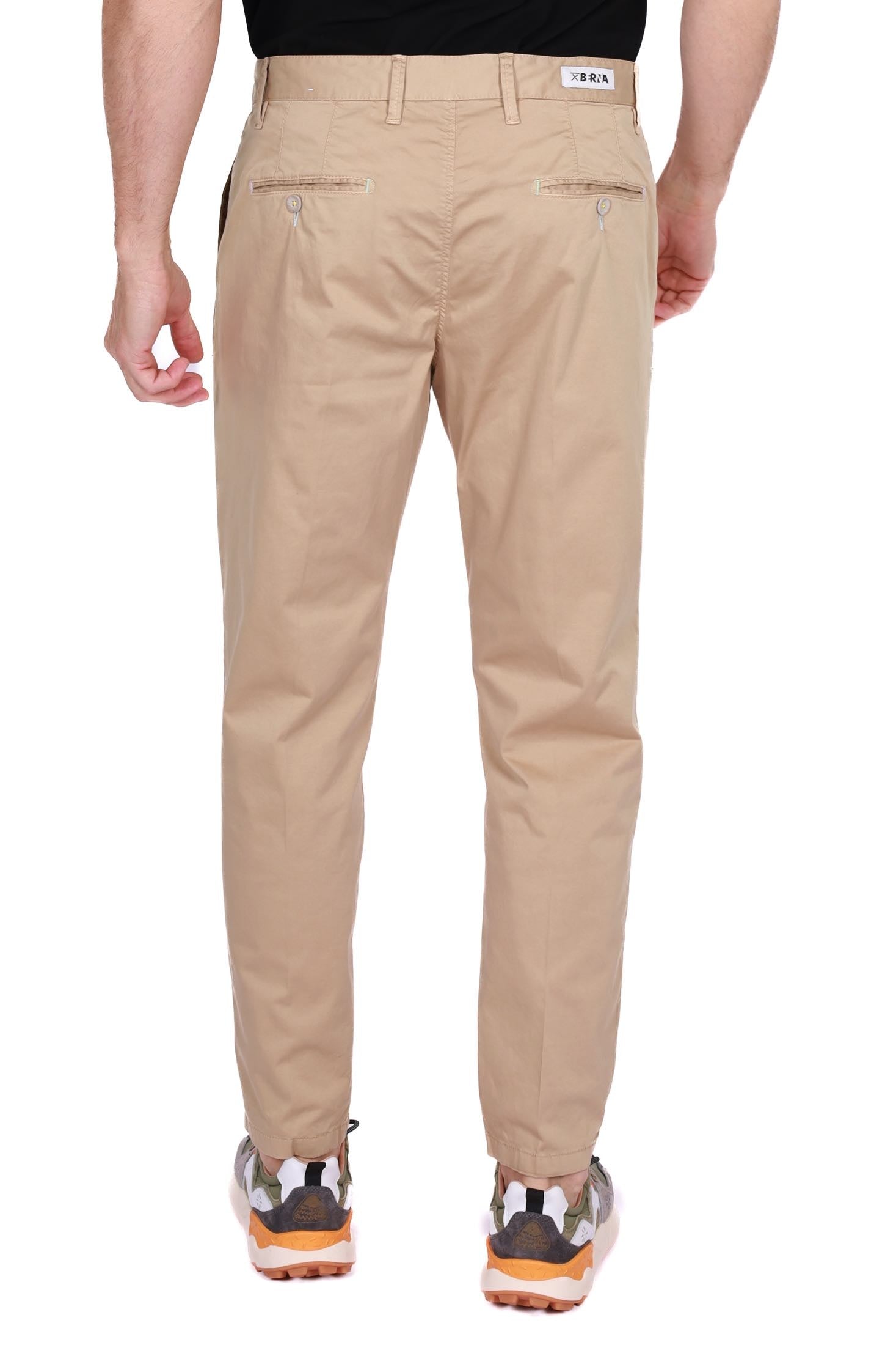 Berna pantalone chinos con pinces beige