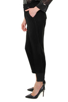 Liu Jo Black pantalone con elastico in crepe nero