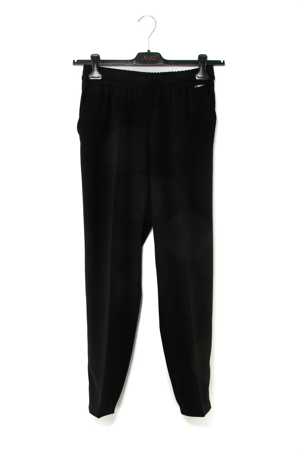 Liu Jo Black pantalone con elastico in crepe nero