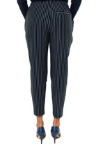 Tommy Hilfiger Donna pantalone con elastico in jersey gessato blu