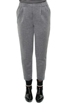 Tommy Hilfiger Donna pantalone con elastico in jersey grigio