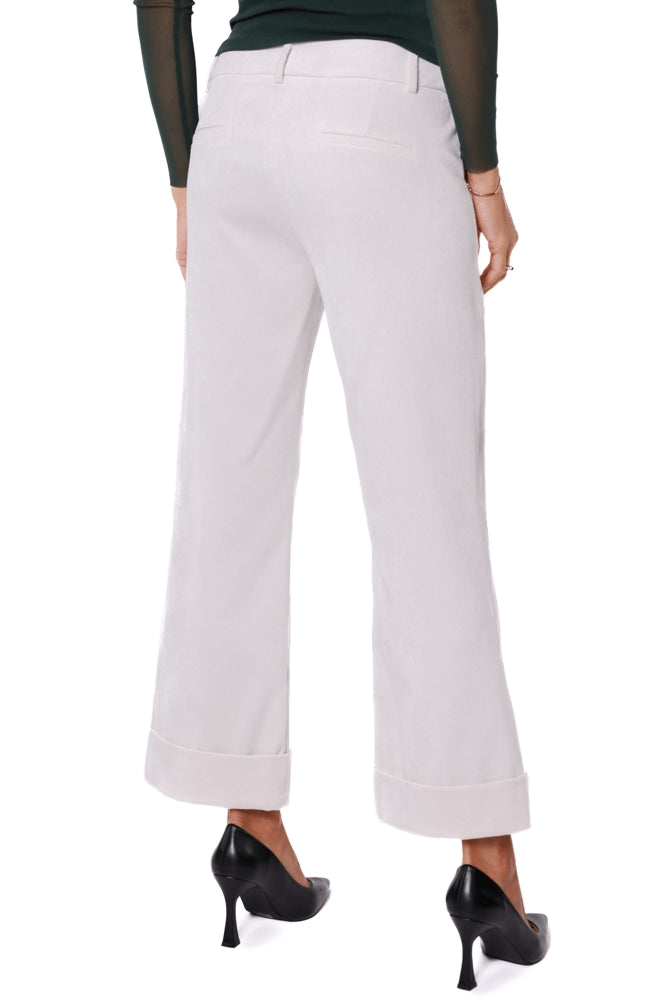 Emme Marella pantalone cropped a palazzo in velluto burro