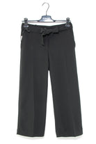 Pinko pantalone cropped in crepe nero