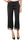 PANTALONE CROPPED INSERTO PIZZO NERO