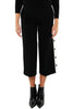 BLACK MILAN STITCH CROPPED PANTS