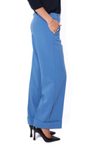 Emme Marella pantalone donna a palazzo bluette