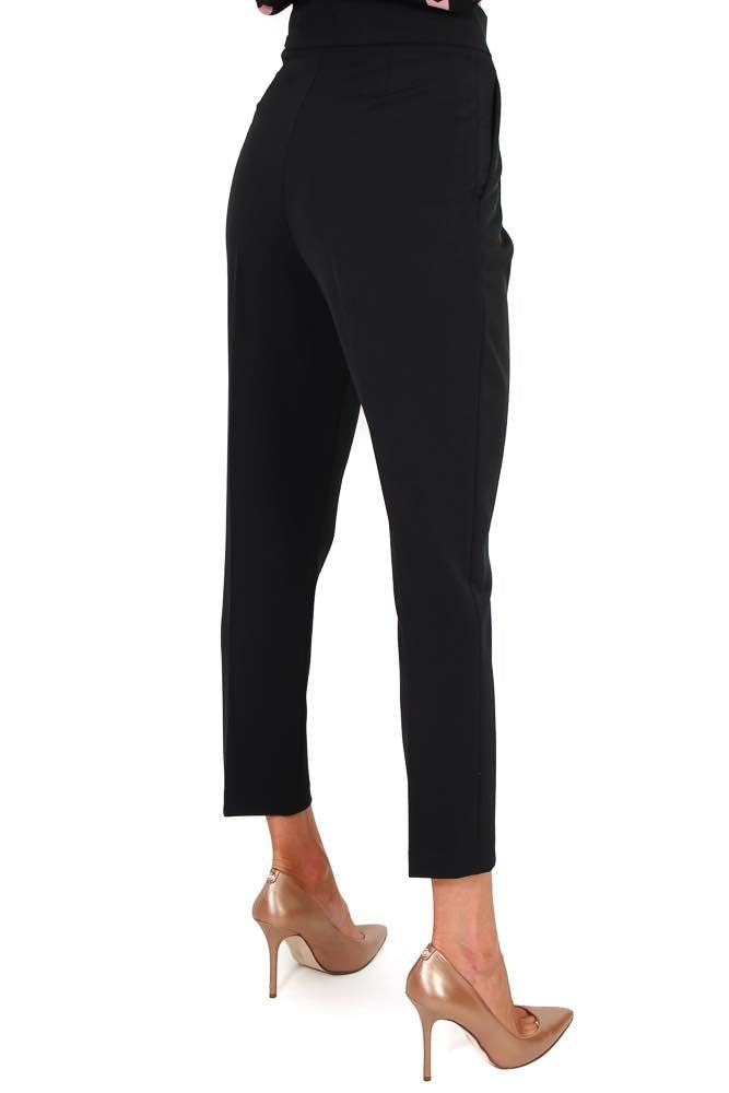 Liu Jo Black pantalone elegante a vita alta nero