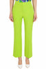 FLARE TROUSERS IN GREEN TECHNICAL FABRIC