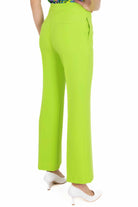 Dixie pantalone flare in tessuto tecnico verde