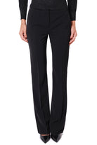 Emme Marella pantalone flare in twill stretch nero