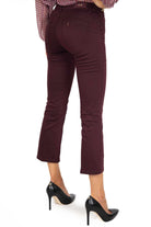 Liu Jo White pantalone flared e cropped bordeaux