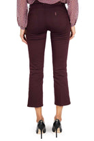 Liu Jo White pantalone flared e cropped bordeaux