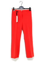 Pinko pantalone flared in punto milano rosso