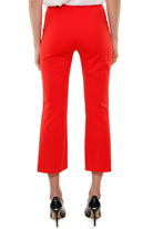 Pinko pantalone flared in punto milano rosso