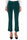 FLARED TROUSERS IN SMOOTH GREEN VELVET