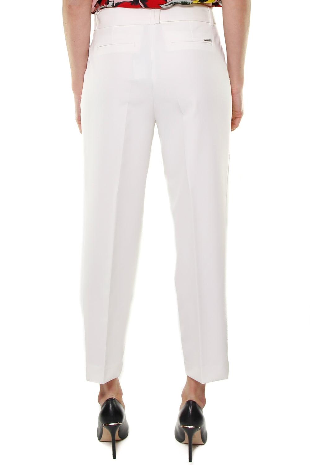 Liu Jo White pantalone in tessuto tecnico con cintura bianco