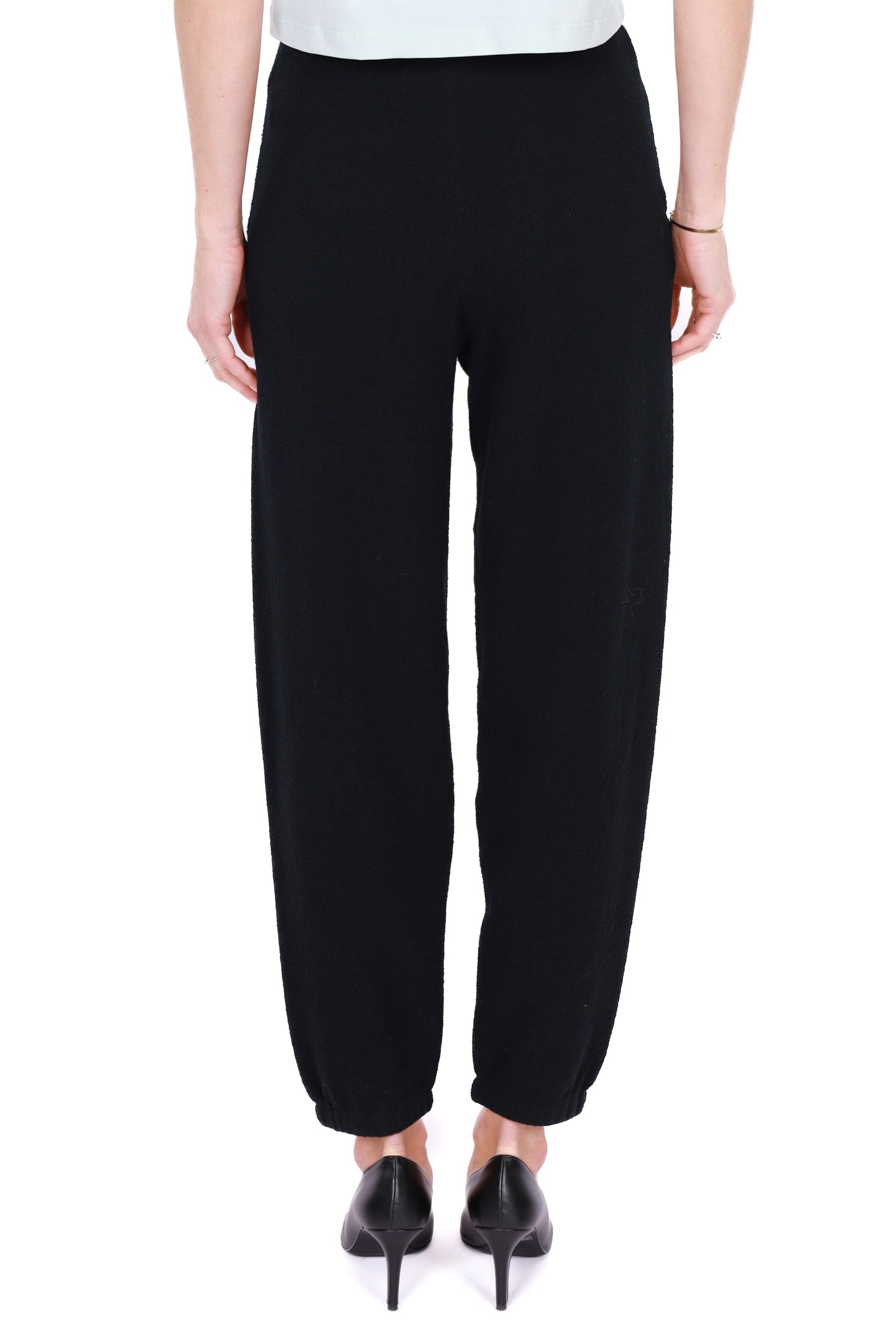 Elisabetta Franchi pantalone jogger in cotone con logo nero