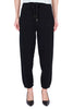 PANTALONE JOGGER IN COTONE CON LOGO NERO