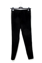 Liu Jo White pantalone jogging elegante con banda laterale nero