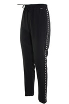 Liu Jo White pantalone joggings con coulisse e borchie ai lati nero