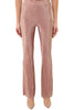 HIGH WAISTED PALAZZO PANTS IN PINK PLEATED JERSEY