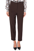 Liu Jo Black pantalone sigaretta in crÈpe stretch marrone