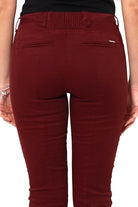 Liu Jo White pantalone skinny in cotone stretch bordeaux