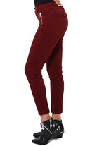 Liu Jo White pantalone skinny in cotone stretch bordeaux