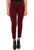 SKINNY TROUSERS IN STRETCH COTTON BORDEAUX