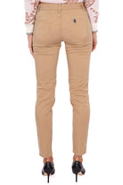 Liu Jo White pantalone skinny in cotone stretch cammello