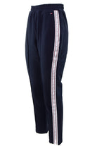 Tommy Hilfiger Donna pantalone stile jogger in felpa con banda blu