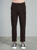 AMERICAN POCKET TROUSERS IN BROWN TEXTURED FABRIC