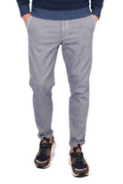 Berna pantalone uomo chinos blu