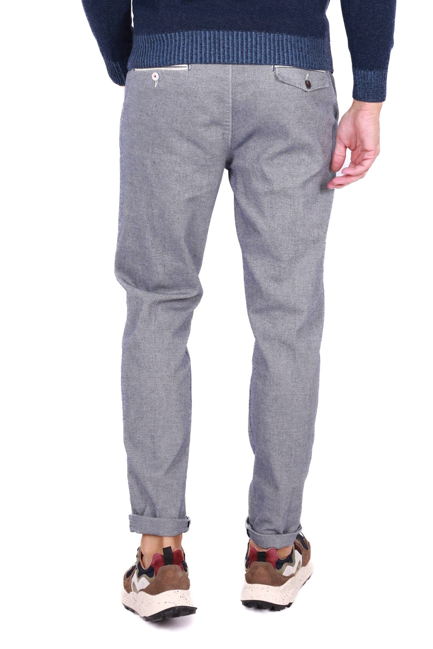 Berna pantalone uomo chinos blu