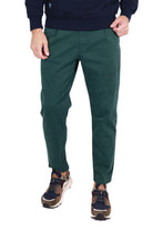 Berna pantalone uomo chinos con pinces verde