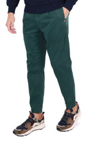 Berna pantalone uomo chinos con pinces verde