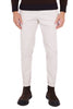 MEN'S VELVET TROUSERS WITH WAISTBAND CREAM