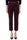 HIGH WAISTED TROUSERS WITH PLEATS AND BURGUNDY BELT